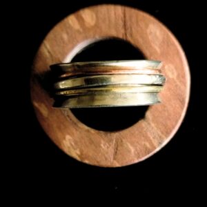 Anillo Antistress Alpaca Cobre y Bronce